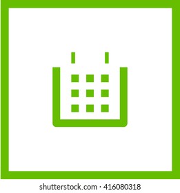 Calendar isolated minimal single flat linear icon. Line vector icon for websites and mobile minimalistic flat design. Modern trend concept design style illustration symbol