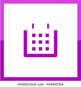 Calendar isolated minimal single flat linear icon. Line vector icon for websites and mobile minimalistic flat design. Modern trend concept design style illustration symbol