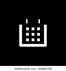 Calendar isolated minimal single flat linear icon. Line vector icon for websites and mobile minimalistic flat design. Modern trend concept design style illustration symbol