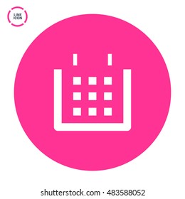 Calendar isolated minimal single flat linear icon. Line vector icon for websites and mobile minimalistic flat design. Modern trend concept design style illustration symbol