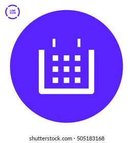 Calendar isolated minimal single flat linear icon. Line vector icon for websites and mobile minimalistic flat design. Modern trend concept design style illustration symbol