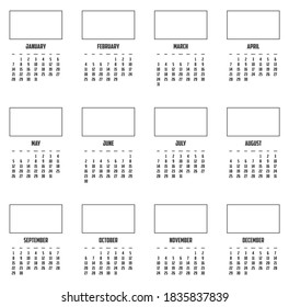 Calendario aislado en un fondo