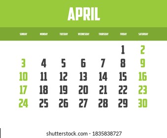 Calendar Isolated on a Background