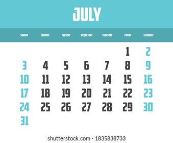 Calendar Isolated on a Background