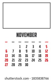 Calendar Isolated on a Background