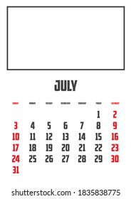 Calendar Isolated on a Background