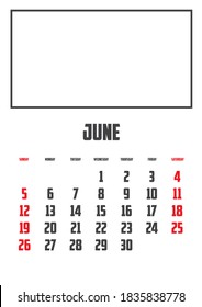 Calendario aislado en un fondo