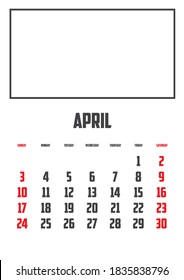 Calendar Isolated on a Background