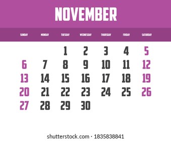 Calendar Isolated on a Background