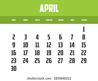 Calendar Isolated on a Background