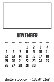 Calendar Isolated on a Background