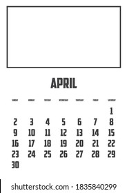 Calendar Isolated on a Background