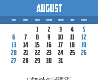 Calendar Isolated on a Background