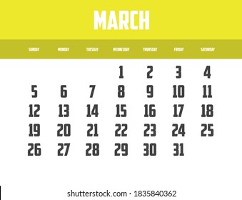 Calendar Isolated on a Background