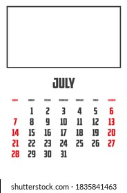 Calendar Isolated on a Background