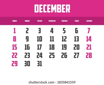 Kalender einzeln auf Hintergrund