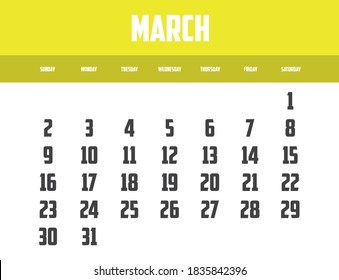 Kalender einzeln auf Hintergrund