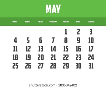 Calendar Isolated on a Background