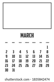 Calendar Isolated on a Background
