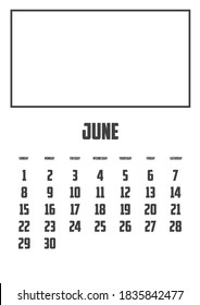 Calendario aislado en un fondo