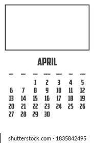 Calendar Isolated on a Background