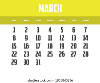 Calendar Isolated on a Background