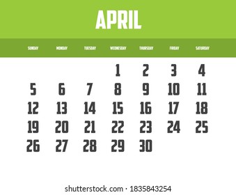 Calendario aislado en un fondo