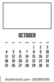 Calendar Isolated on a Background