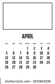 Calendar Isolated on a Background