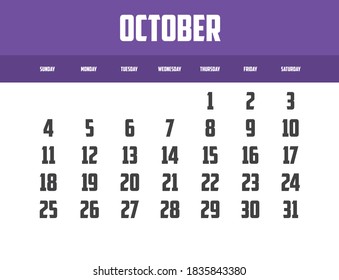Calendar Isolated on a Background