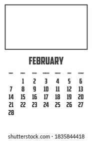 Calendario aislado en un fondo