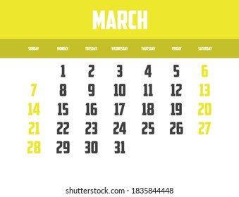 Calendar Isolated on a Background