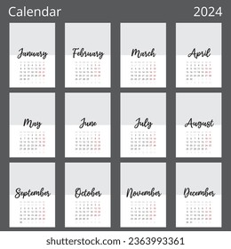 Calendar Isolated on a Background