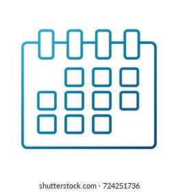 Calendar isolated symbol