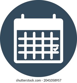 Calendar Isolated Vector icon which can easily modify or edit

