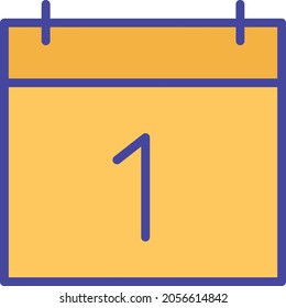 Calendar Isolated Vector icon which can easily modify or edit


