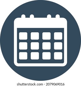 Icono de vector aislado de calendario que puede modificar o editar fácilmente

