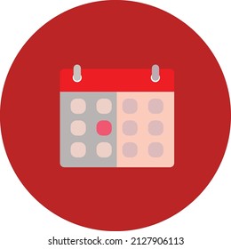 Ilustración de vectores aislados de calendario que se puede descargar fácilmente
