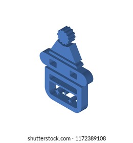 Calendar isometric left top view 3D icon