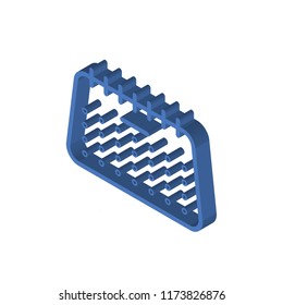 Calendar isometric left top view 3D icon