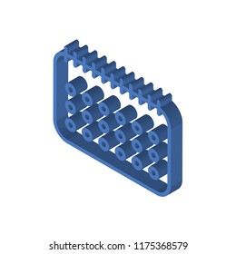 Calendar isometric left top view 3D icon