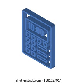 Calendar isometric left top view 3D icon