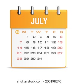 Calendar July 2014  