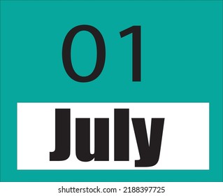 calendar July vector illustration image clipart