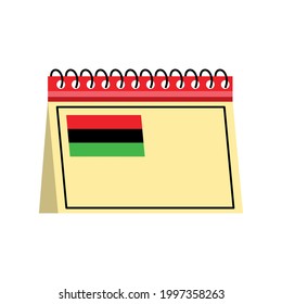 Calendar Juneteenth Celebration Isolated Icon