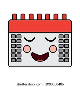 calendar kawaii icon image 