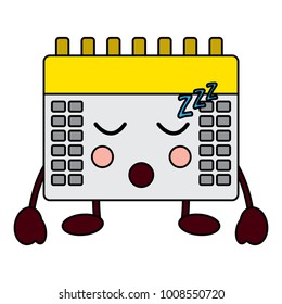 calendar kawaii icon image 