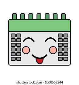 calendar kawaii icon image 