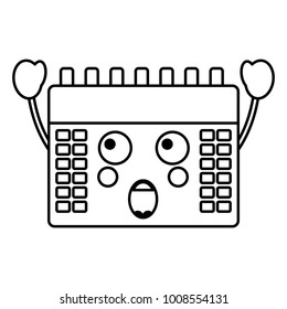calendar kawaii icon image 