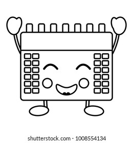 calendar kawaii icon image 